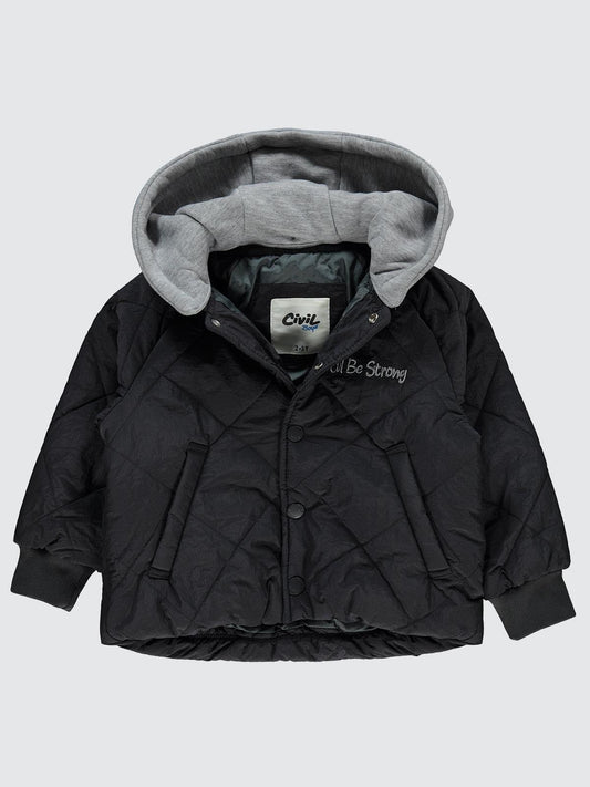 Civil Boys Kapitone Owersize 2-5 Yaş Mont - Gri
