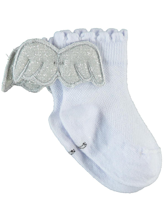 Civil Baby Kız Bebek Aksesuarlı Çorap 6- - Beyaz