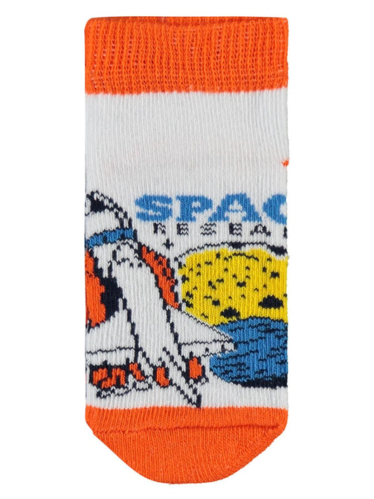 Civil Erkek Çocuk Need More Space 3'lü Erkek Patik Çorap | Baskılı | Okul Kreş ve Günlük Kullanım