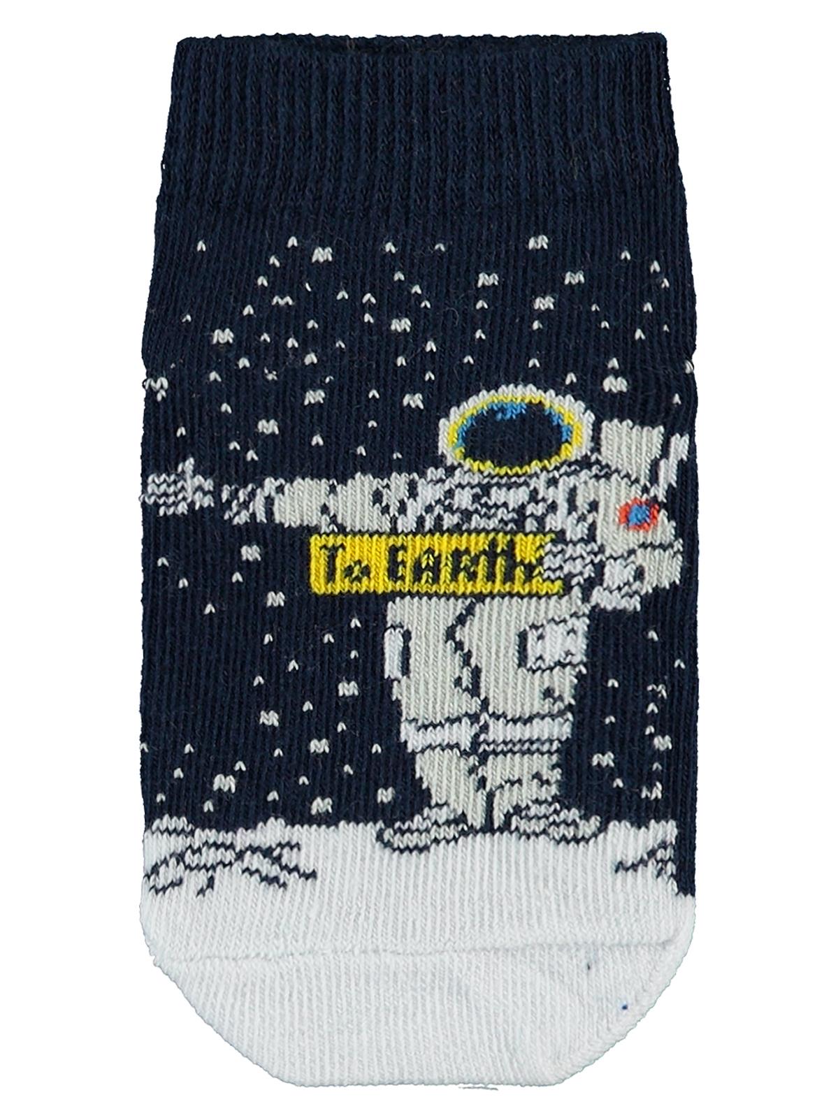 Civil Erkek Çocuk Space 3'lü Erkek Patik Çorap | Baskılı | Okul Kreş ve Günlük Kullanım