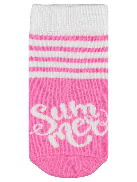 Civil Kız Çocuk Hello Summer 3'lü Kız Patik Çorap | Baskılı | Okul Kreş ve Günlük Kullanım