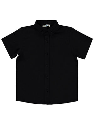 Civil Boys Kısa Kolu Basic 10-13 Yaş Gömlek - Siyah