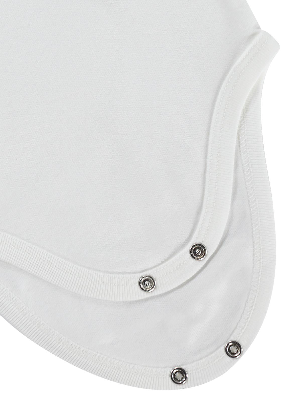 Civil Baby 5 li Düz Basic Sıfır Kol 0-1 Ay Çıtçıtlı Badi - Beyaz