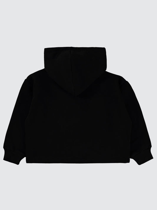 Harry Potter Sweatshirt | 3 İp Uzun Kol Kapşonlu Baskılı | Okul Kreş ve Günlük Kullanım - Siyah
