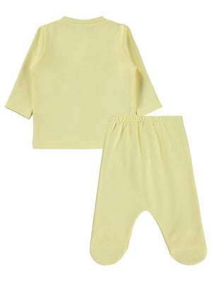 Civil Baby Düz 1-6 Ay Pijama Takımı - Sarı