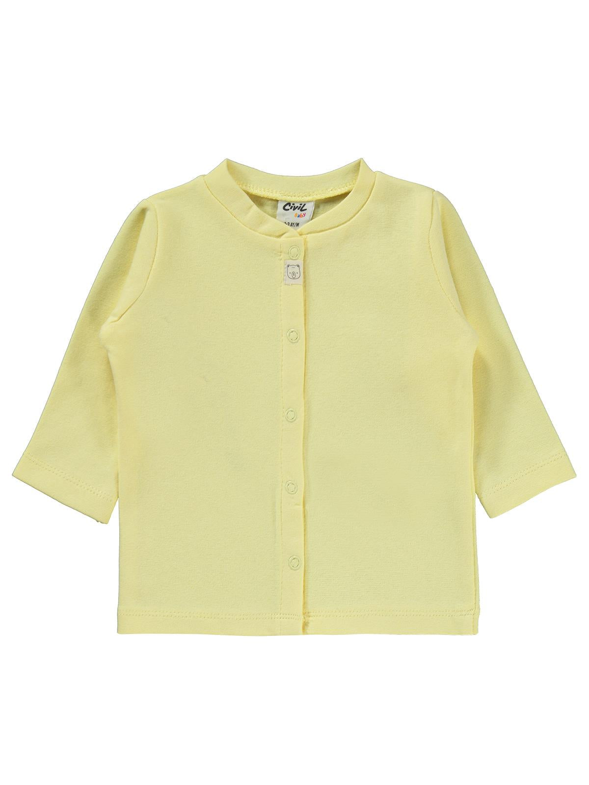 Civil Baby Düz 1-6 Ay Pijama Takımı - Sarı