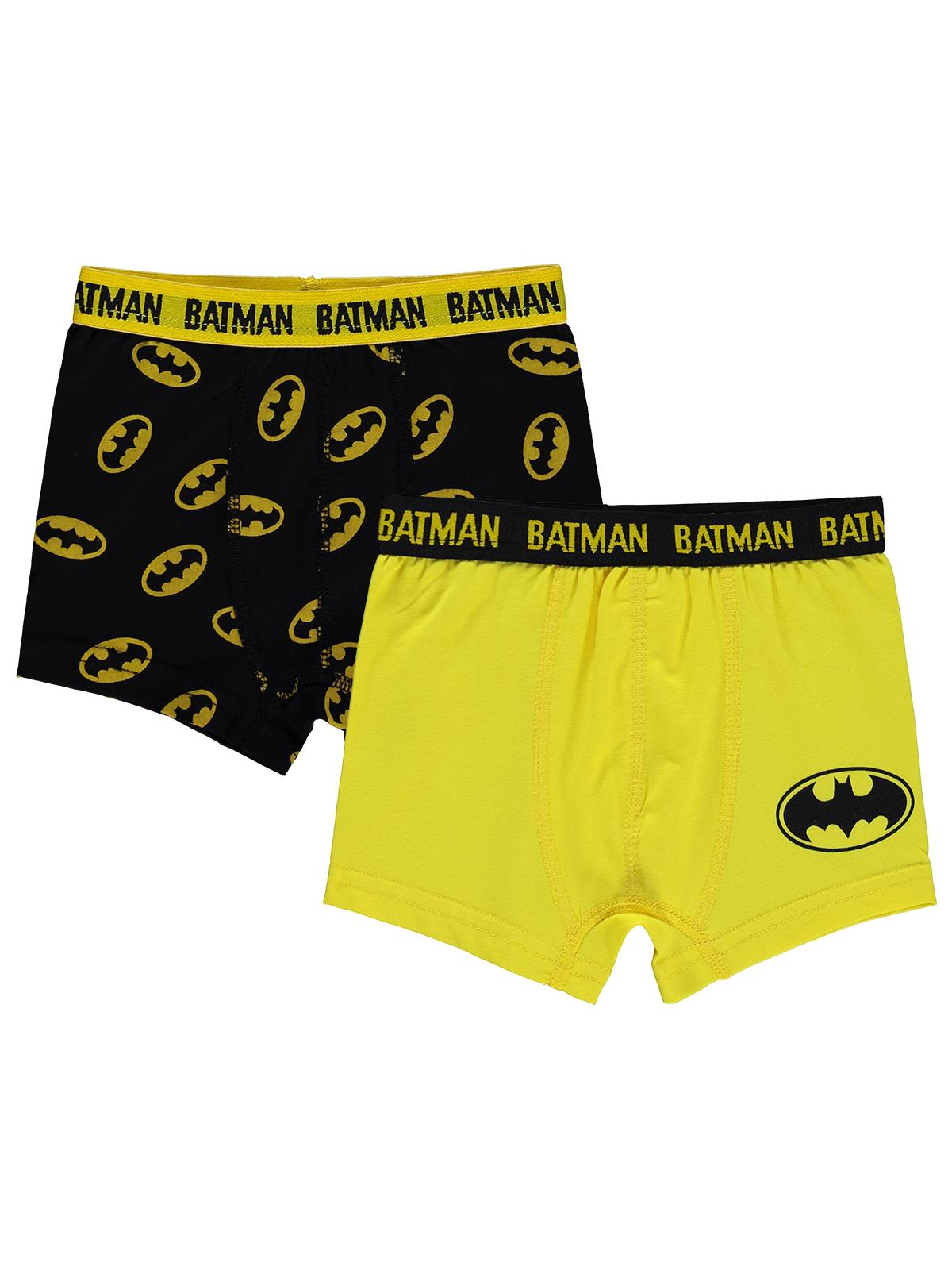 Batman 2'li Boxer Set | Likralı Süprem Baskılı | Okul Kreş ve Günlük Kullanım