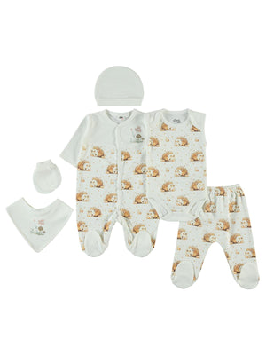 Civil Baby Kız Bebek 6'lı Zıbın Setleri 0-1 Ay - Beyaz