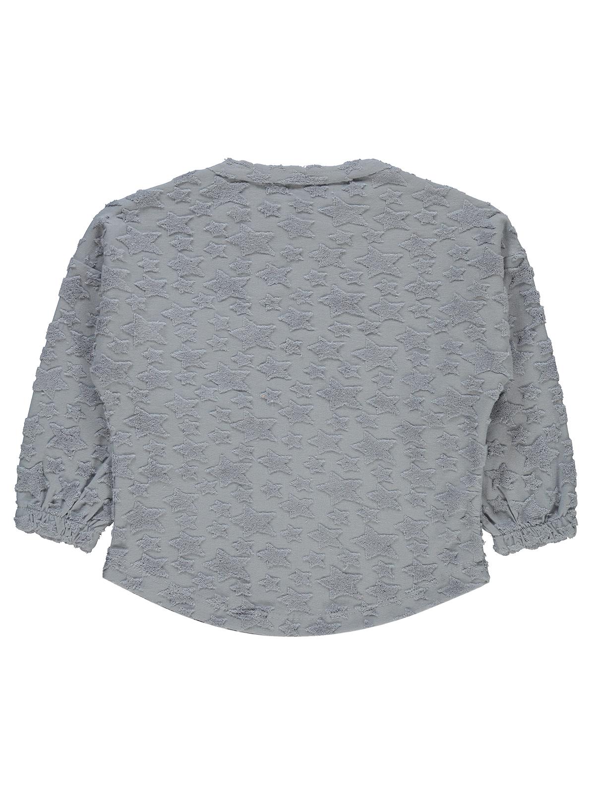 Civil Boys Yıldız Baskılı Çizgili Cepli 2-5 Yaş Sweatshirt - Mavi