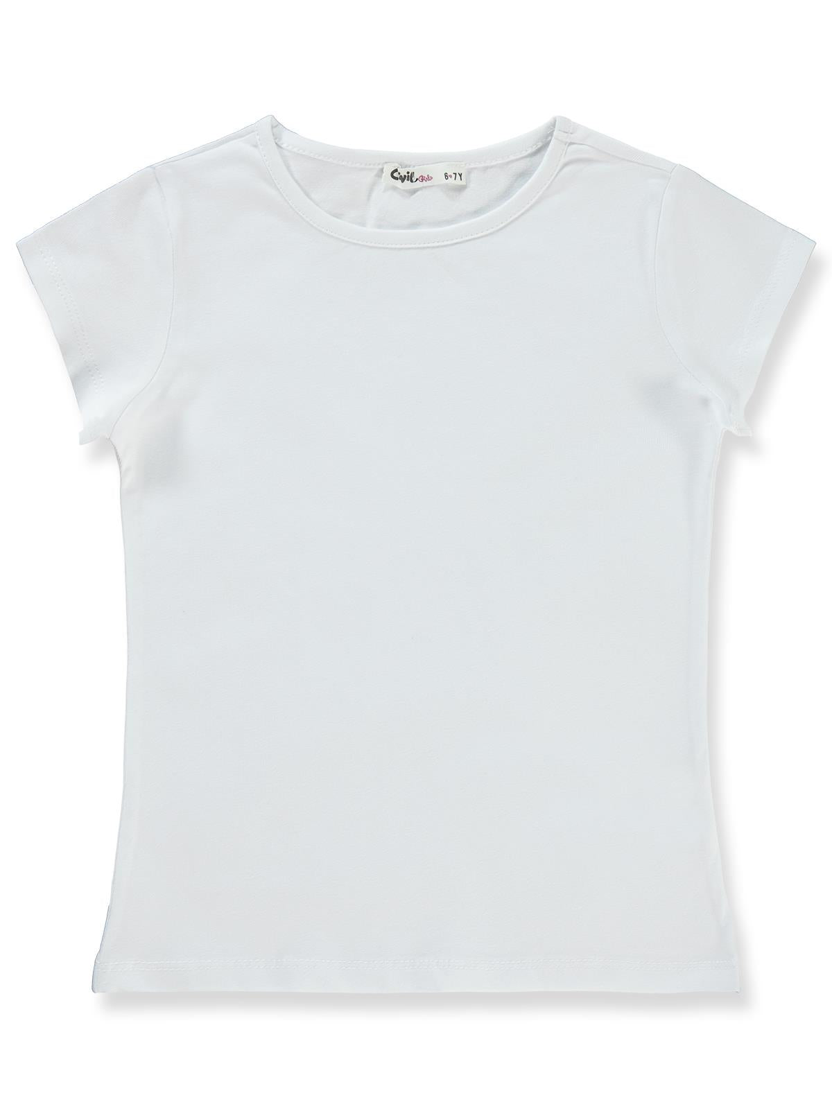 Civil Girls Basic 6-9 Yaş Tişört - Beyaz