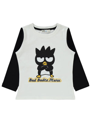 Bisiklet Yaka Hello Kitty Baskılı Kız Çocuk Sweat 2-5 Yaş Ekru
