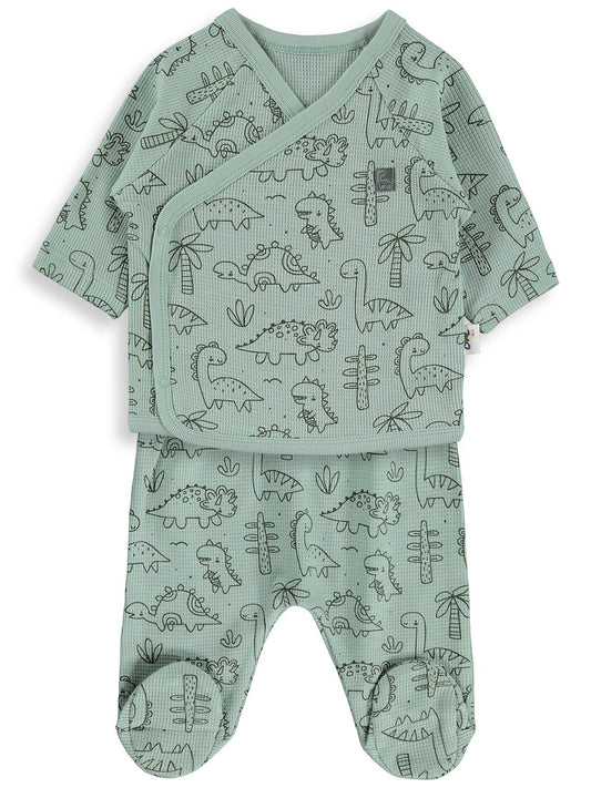 Civil Baby Dinozor Empirme Zıbın Takımları - Haki