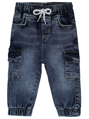 Civil Baby Kargo Cepli Kot 6-18 Ay Pantolon - Mavi