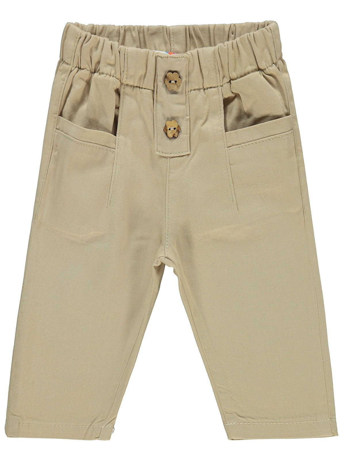 Civil Baby Düğme Detaylı 6-18 Ay Pantolon - Bej
