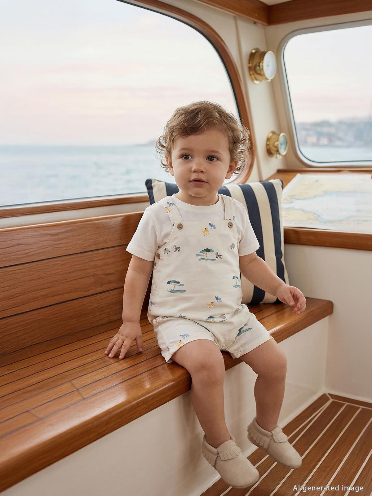 Civil Baby Ağaç Baskılı 6-18 Ay Slopet - Beyaz