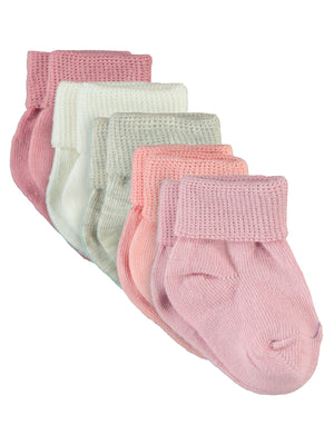 Civil Baby Basic 5'li Kutulu 6-12 Ay Bebek Kız Çorap Set - Standart