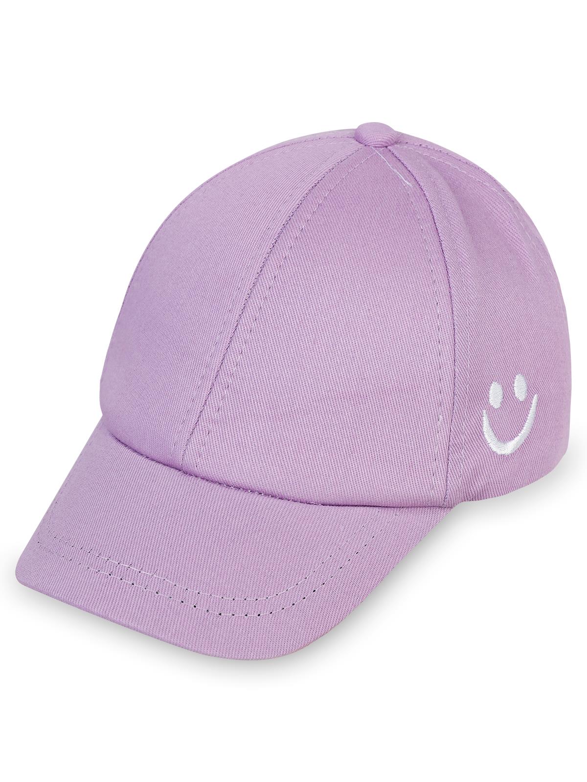 Civil Girls Smile Desenli 2-5 Yaş Çocuk Kız Kep Şapka - Lila