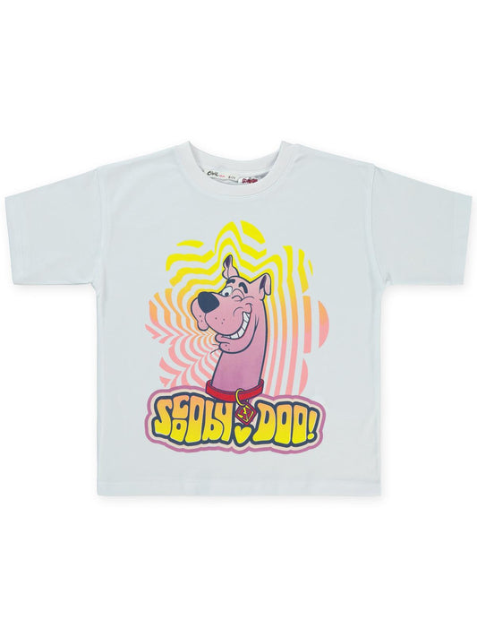 Scooby Doo 6-9 Yaş Tişört - Beyaz