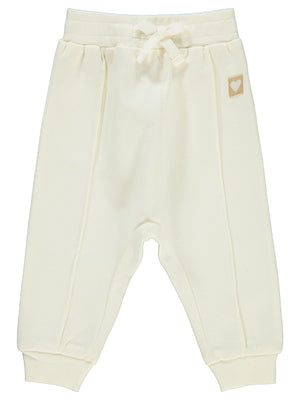Civil Baby Civil Basic Kalp Etiketli 6-18 Ay Eşofman Altı - Ekru