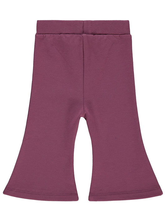 Civil Baby Civil Basic Kalp Etiketli İspanyol Paça 6-18 Ay Eşofman Altı - Lila