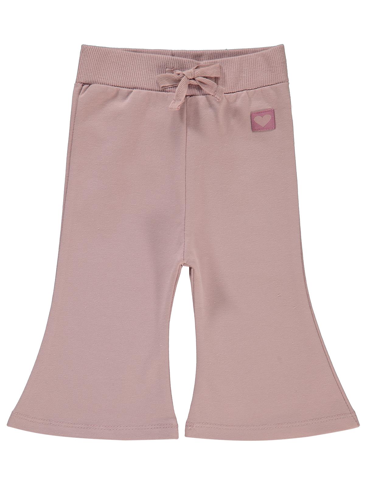 Civil Baby Civil Basic Kalp Etiketli İspanyol Paça 6-18 Ay Eşofman Altı - Lila