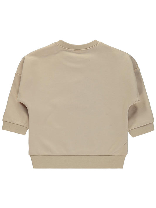 Civil Baby Teddy Baskılı 6-18 Ay Sweatshirt - Bej
