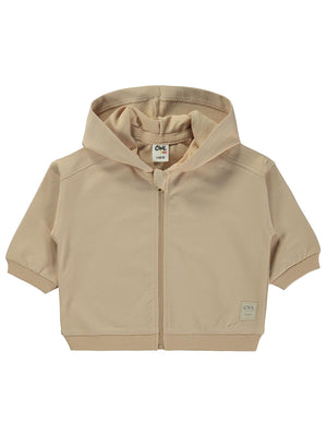 Civil Baby Civil Basic Timeless Kapüşonlu 6-18 Ay Hırka - Kahverengi