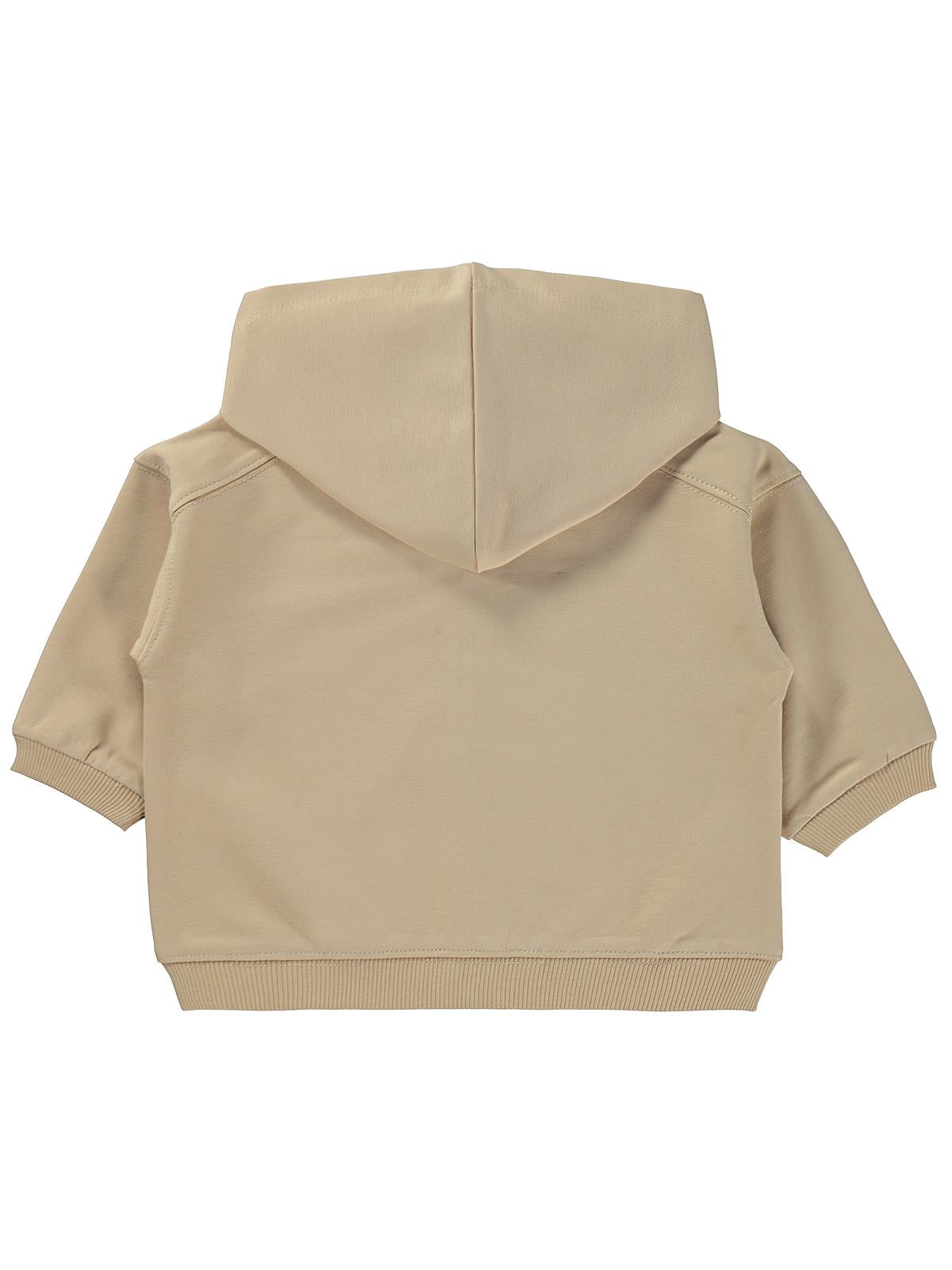 Civil Baby Civil Basic Timeless Kapüşonlu 6-18 Ay Hırka - Kahverengi