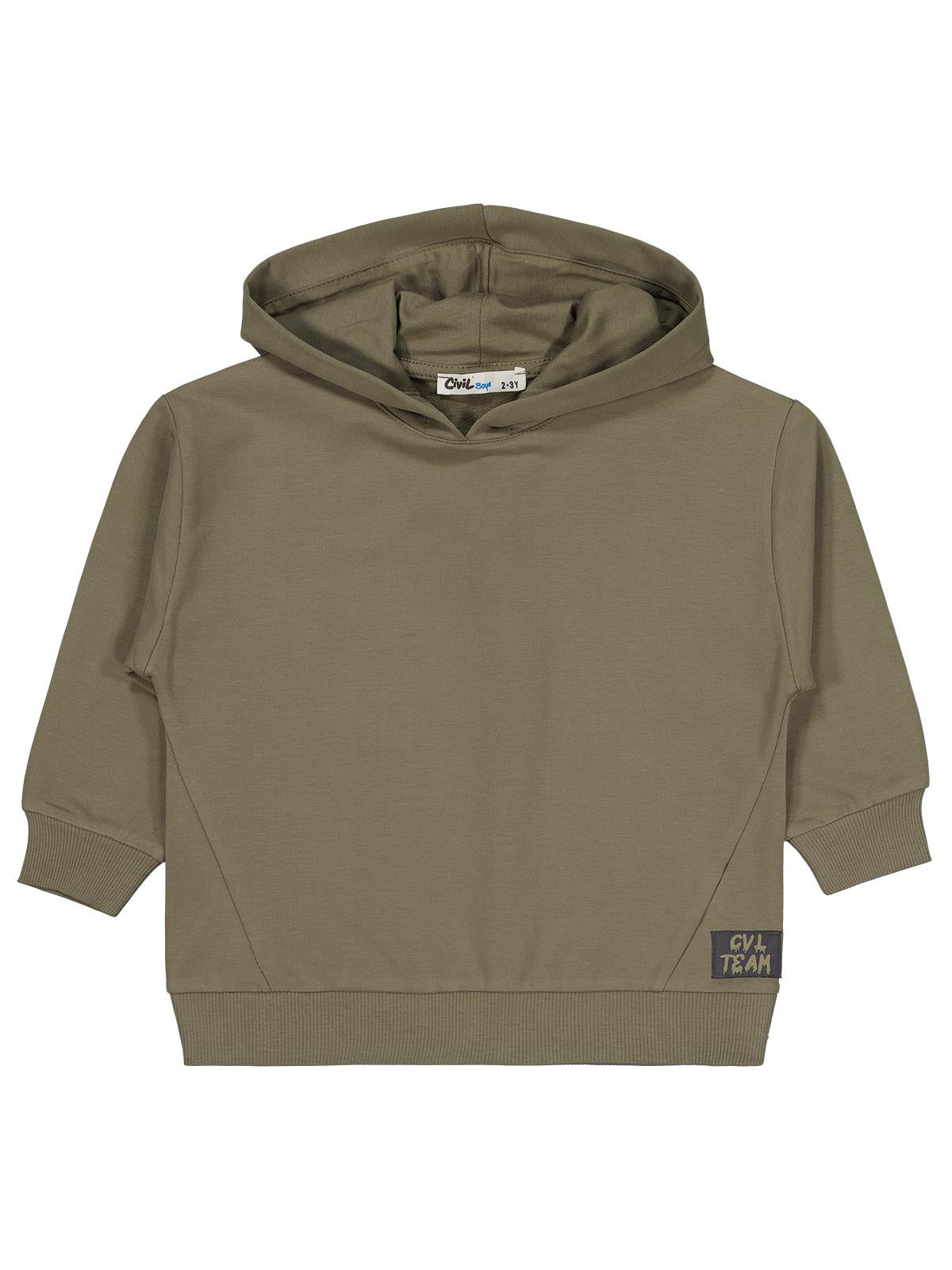 Civil Boys Cvl Team Etiketli 2-5 Yaş Sweatshirt - Haki
