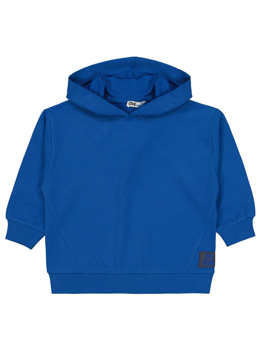 Civil Erkek Çocuk Cvl Team Etiketli Sweatshirt | Fırçalı 2 İp | Okul Kreş ve Günlük Kullanım - Mavi