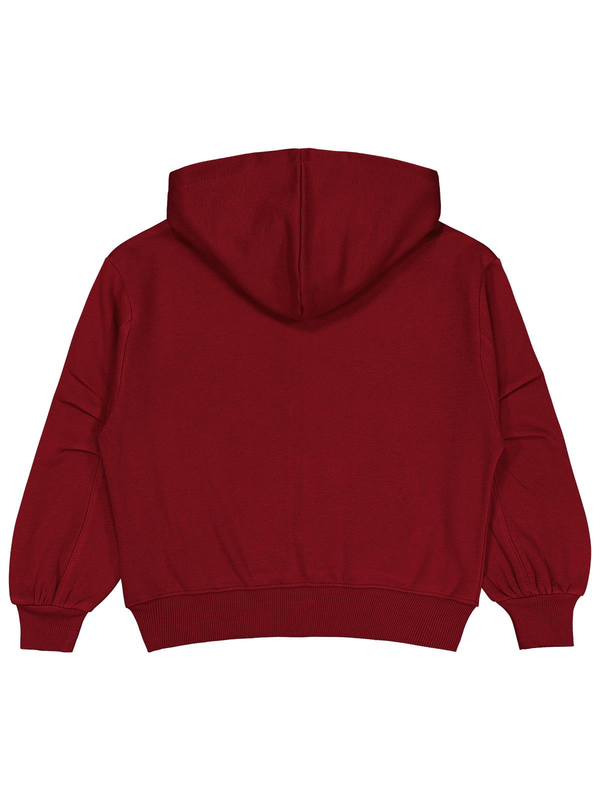 Civil Girls Kız Çocuk  Düz 10-13 Yaş Hırka - Bordo