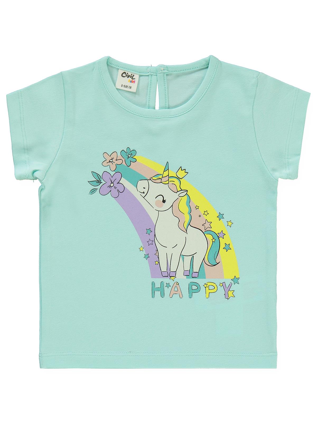 Civil Baby Unicorn Baskılı 3'lü Set  2'li 6-18 Ay Takım