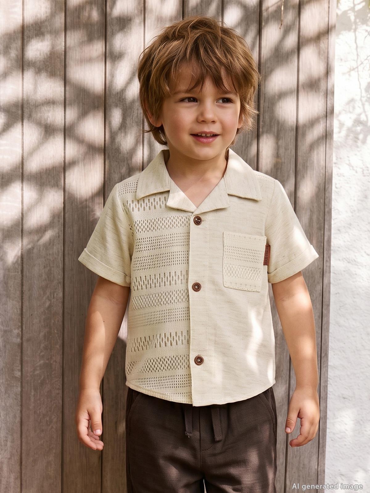 Pierre Cardin Triko Cepli 2-5 Yaş Gömlek - Bej