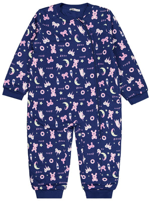 Civil Girls Unicorn Ve Uyku Empirme 90 Gr 6-9 Yaş Uyku Tulumu - Mavi