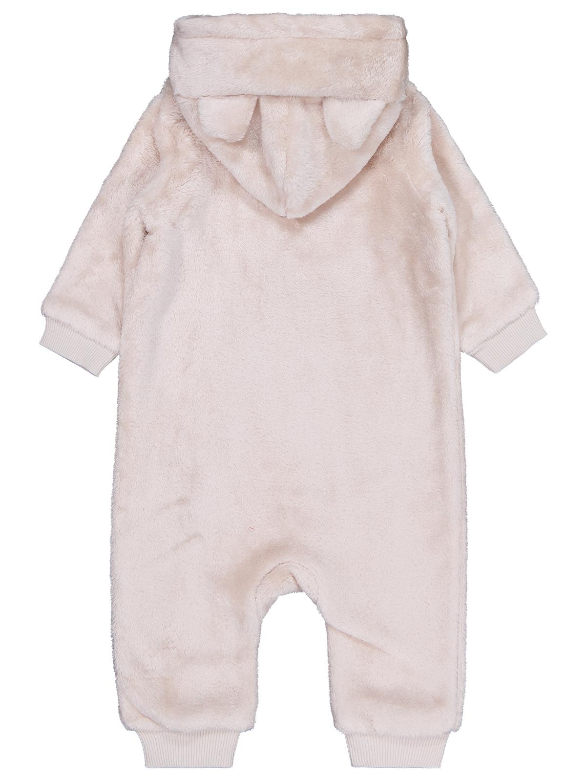 Civil Baby Fiyonk Meow Nakışlı 6-18 Ay Tulum - Bej