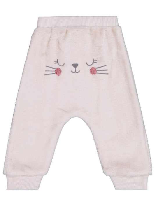 Civil Baby Bel Fiyonklu Meow Nakışlı 6-18 Ay Eşofman Altı - Bej