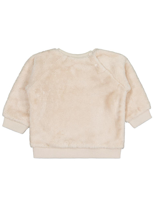 Civil Baby Fiyonk Meow Nakışlı 6-18 Ay Sweatshirt - Bej