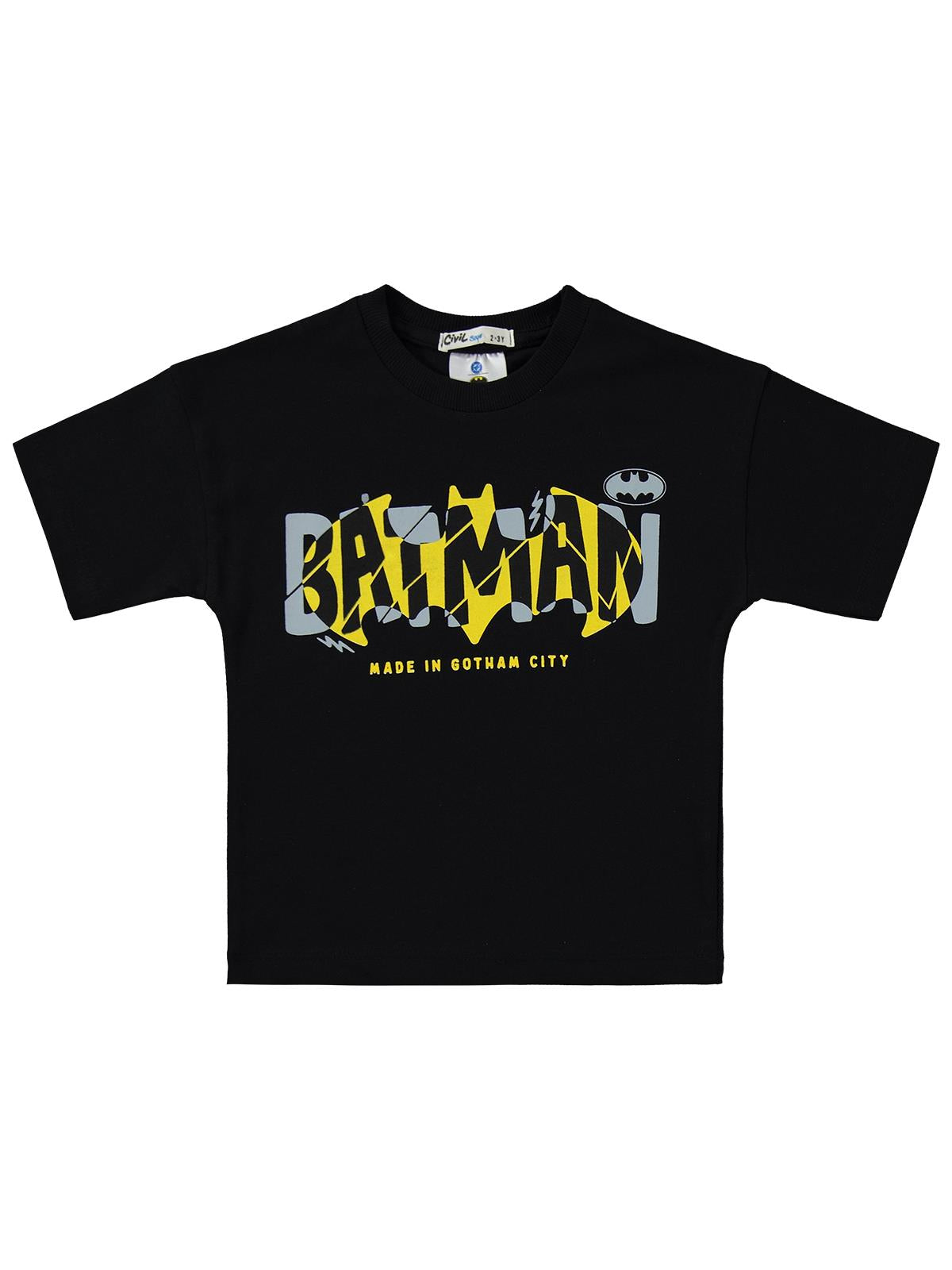 Batman Baskılı 2-5 Yaş Takım - Siyah