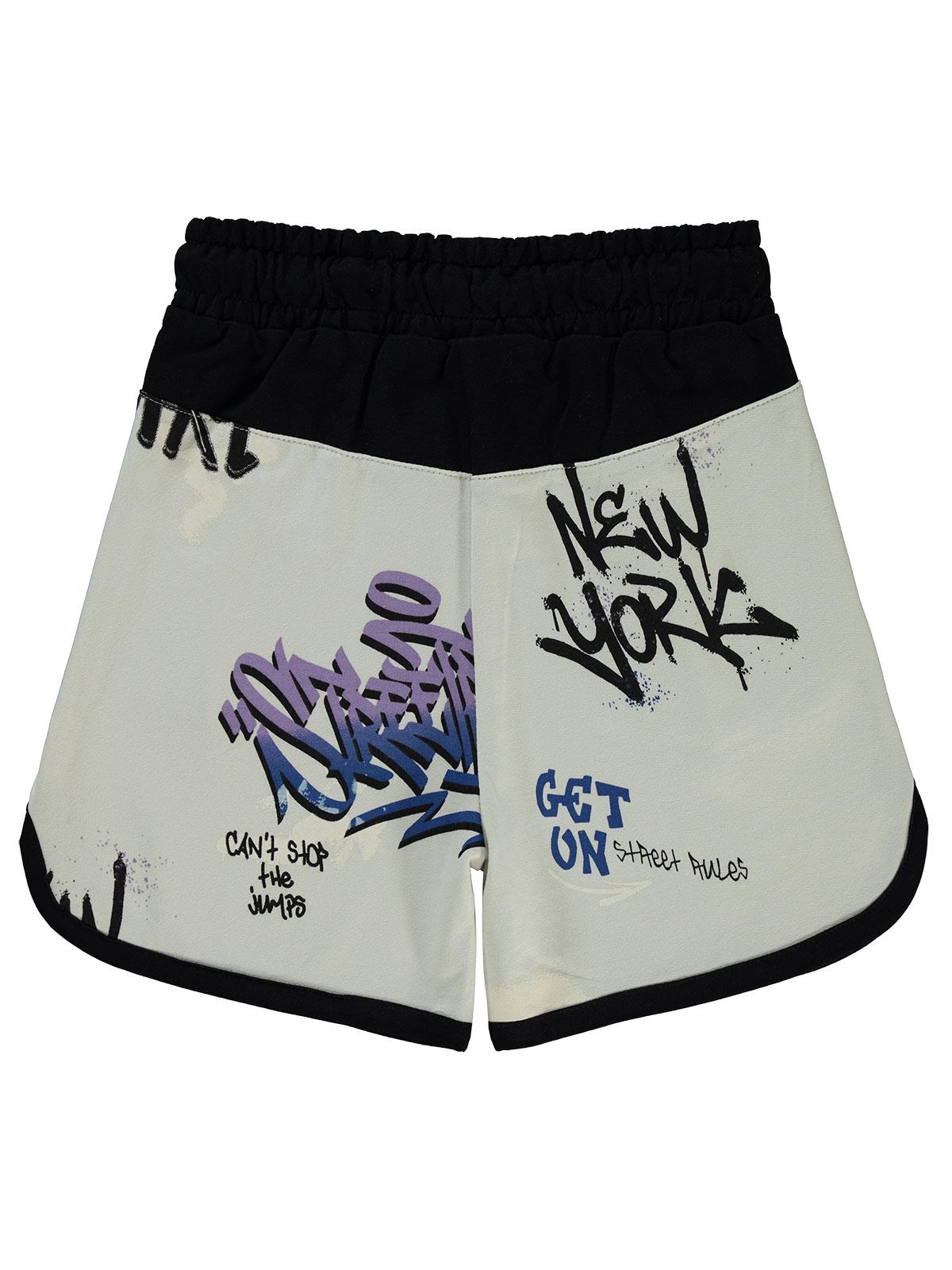 Civil Boys Street Style Emprime 10-13 Yaş Şort - Gri