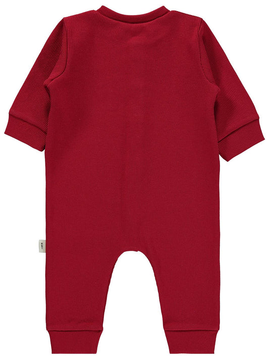 Civil Baby Düz Basic 1-6 Ay Tulum - Kırmızı