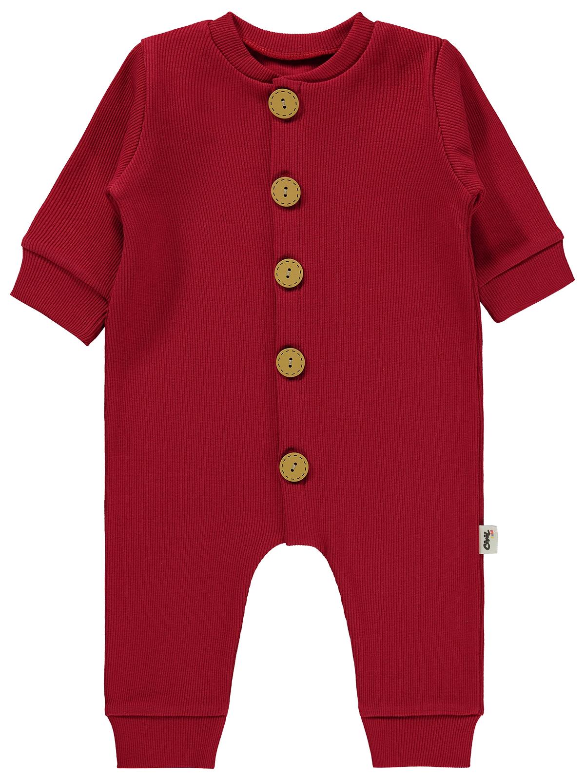 Civil Baby Düz Basic 1-6 Ay Tulum - Kırmızı