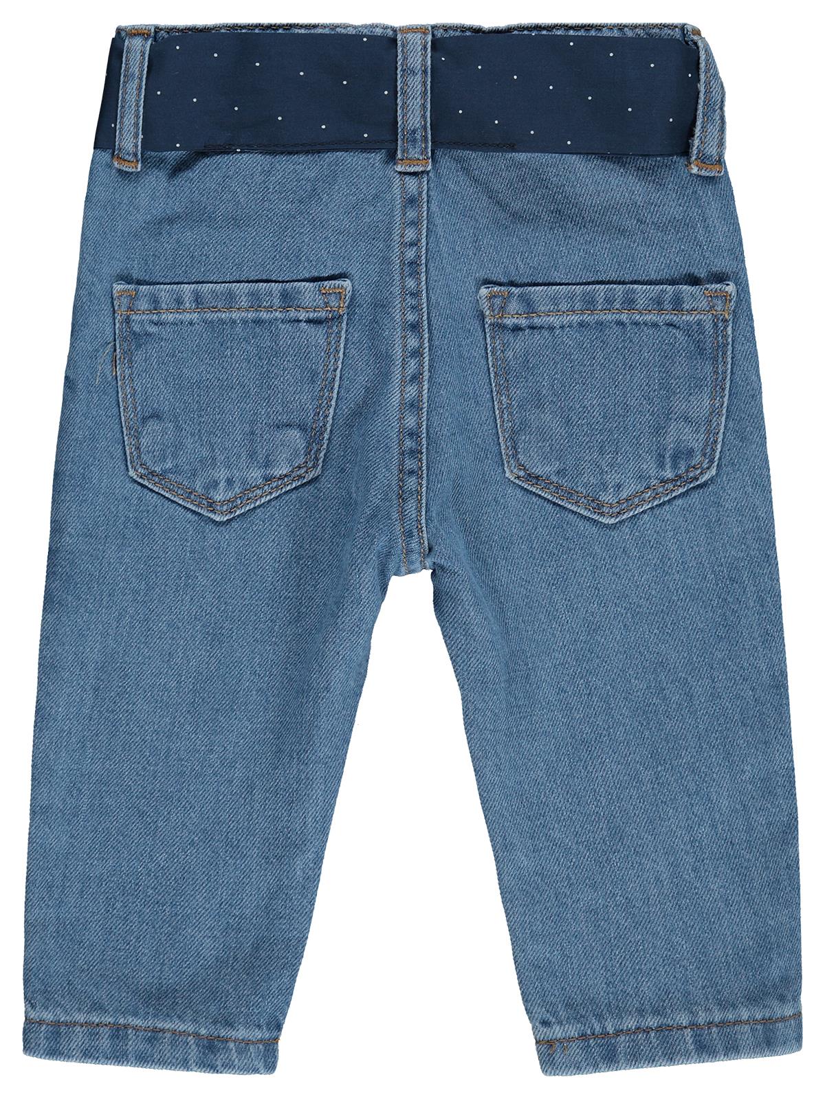 Civil Baby Beli Fırfırlı 6-18 Ay Pantolon - Mavi