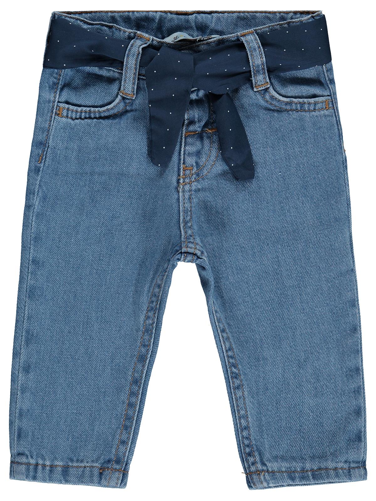Civil Baby Beli Fırfırlı 6-18 Ay Pantolon - Mavi