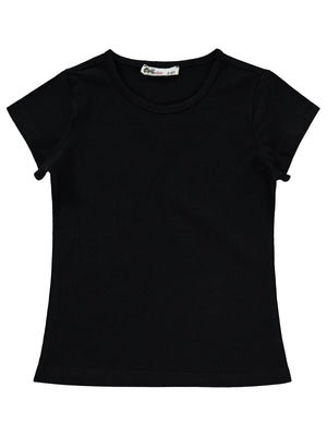 Civil Girls Basic 2-5 Yaş Tişört - Siyah