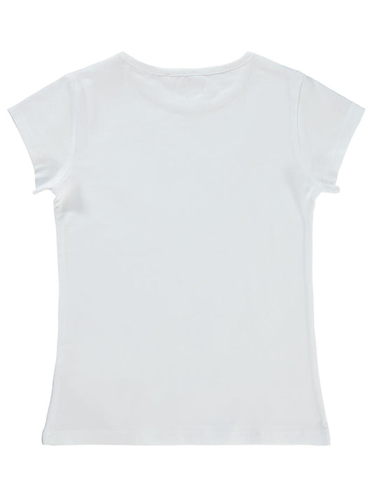 Civil Girls Basic 6-9 Yaş Tişört - Beyaz