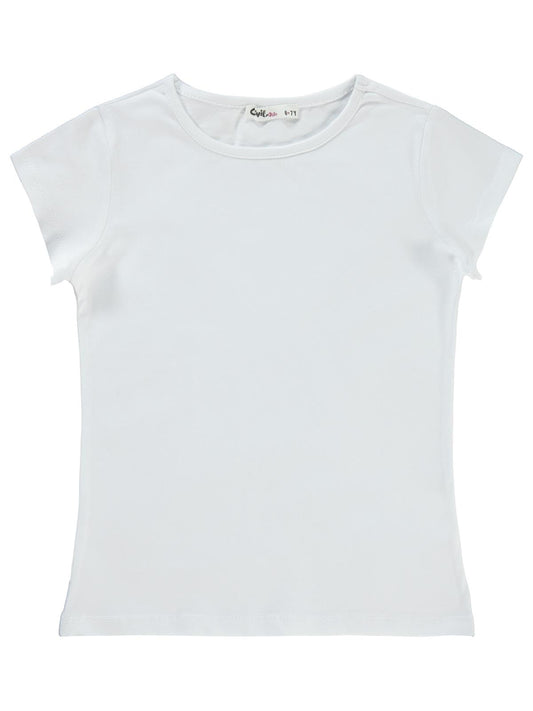 Civil Girls Basic 10-13 Yaş Tişört - Beyaz