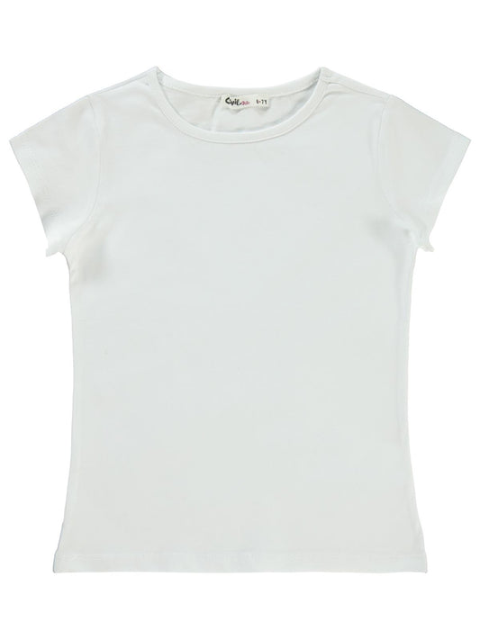 Civil Girls Basic 10-13 Yaş Tişört - Ekru