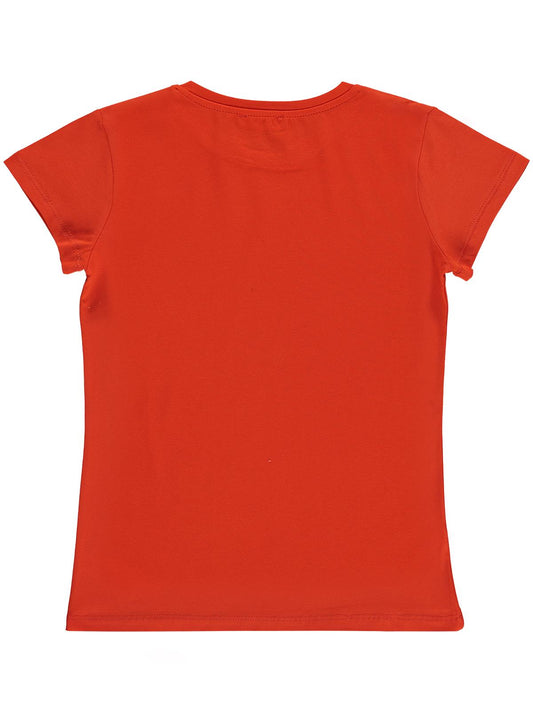 Civil Girls Basic 6-9 Yaş Tişört - Turuncu