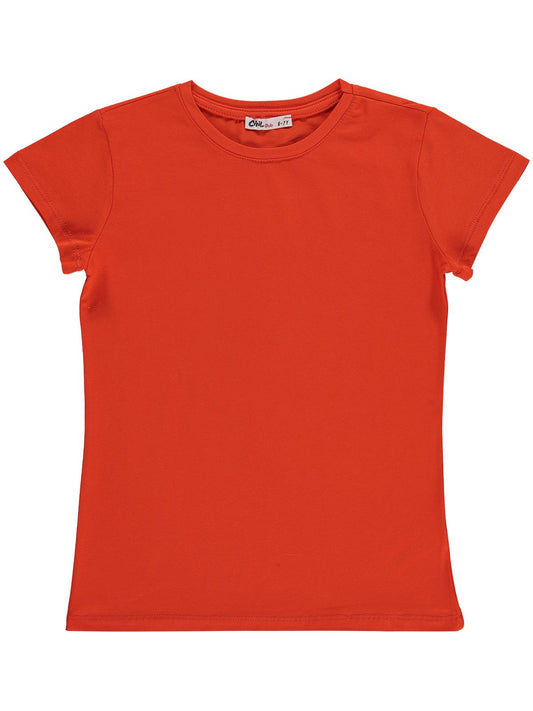 Civil Girls Basic 6-9 Yaş Tişört - Turuncu
