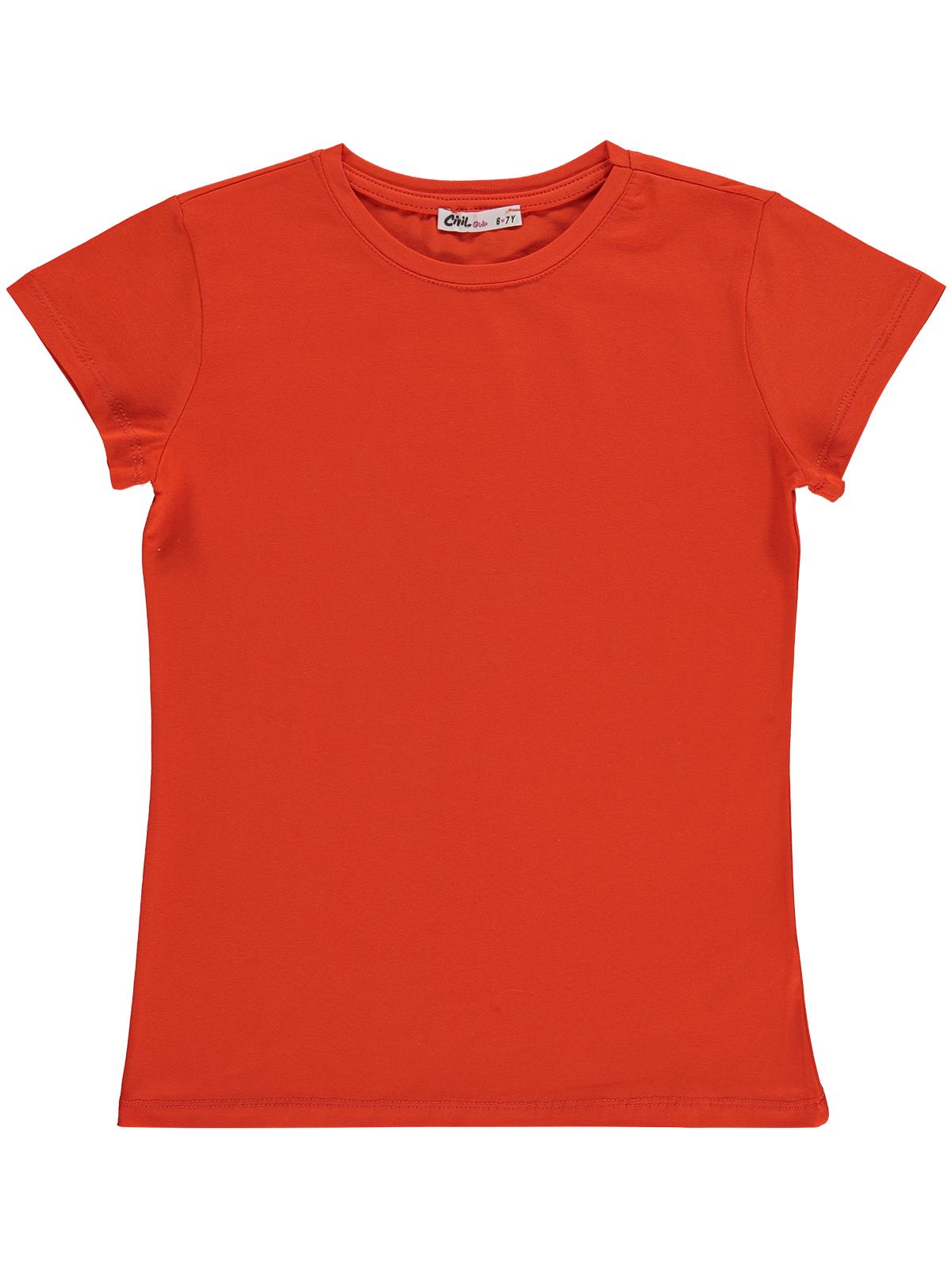 Civil Girls Basic 6-9 Yaş Tişört - Turuncu